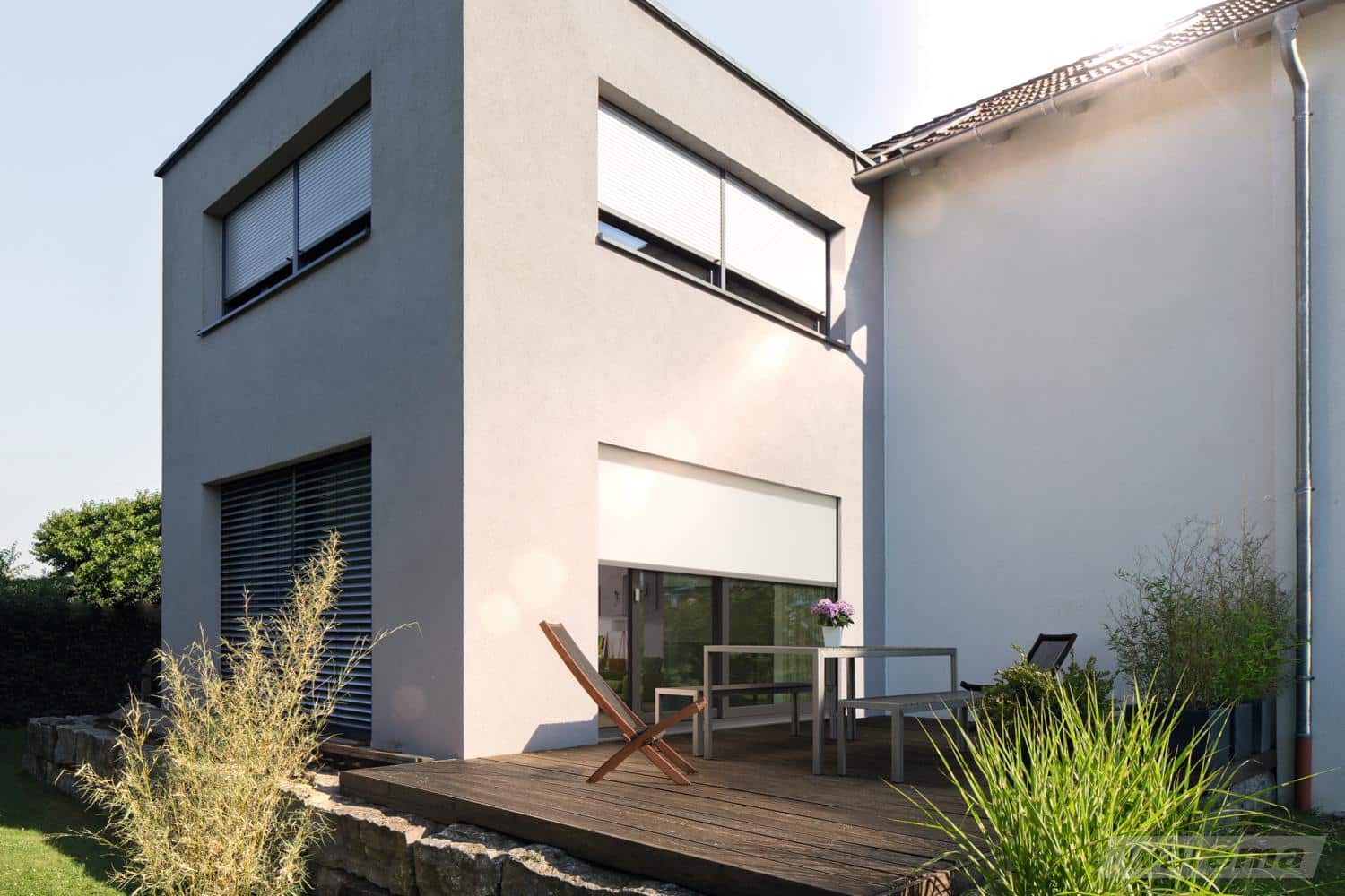 Haus mit Rollladen