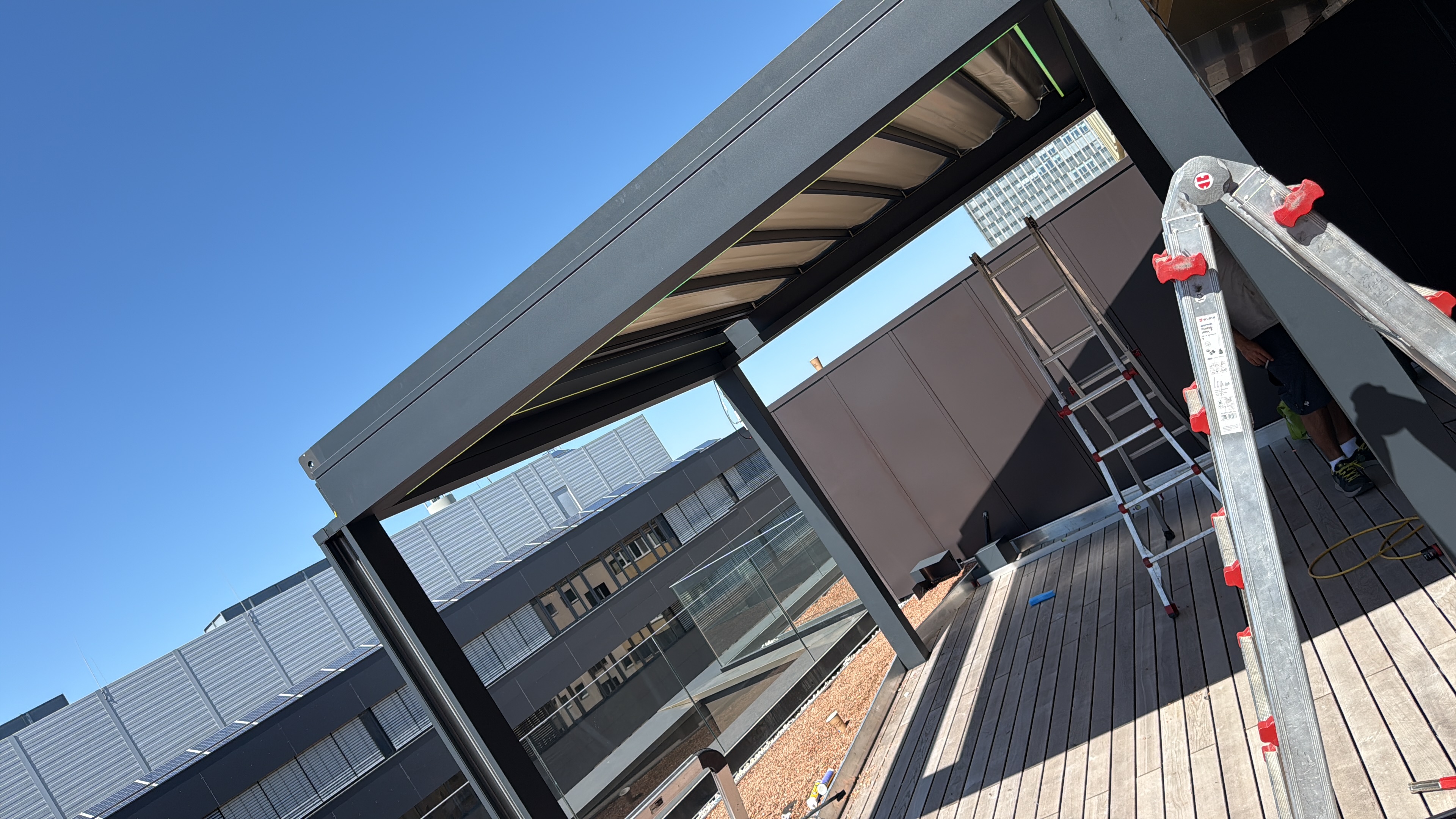 Glasdach-Terrassendach mit Panoramaverglasung